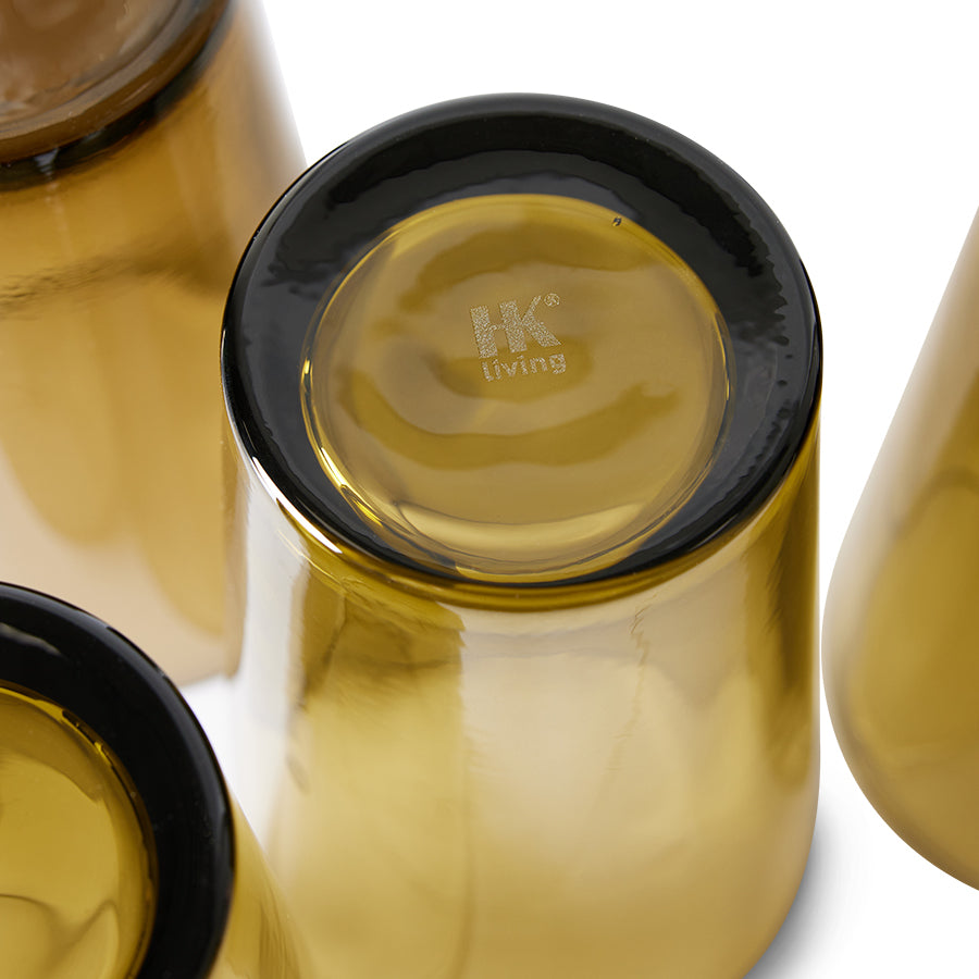 Tee Gläser "Mud Brown" (4er Set)